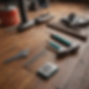 Refinishing Tools and Materials Tools and materials used for hardwood floor refinishing