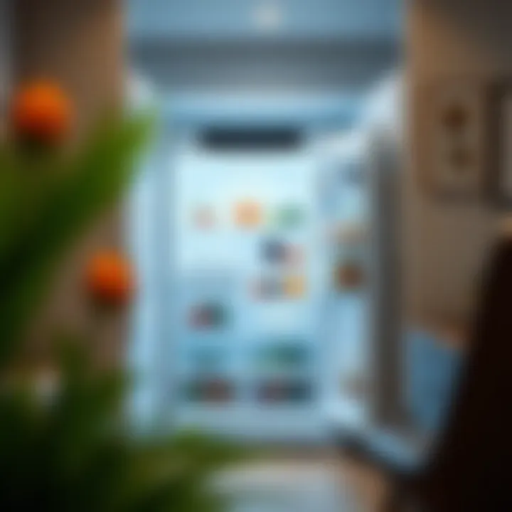 French door refrigerator showcasing spacious interior