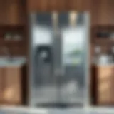 Modern stainless steel refrigerator with innovative features