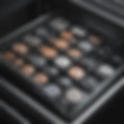Organized lids in The Container Store lid organizer