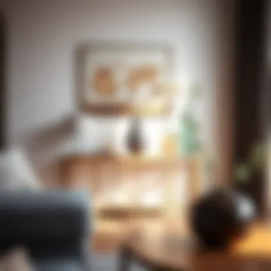 Console table in a modern living space