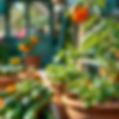 Effective pest management techniques illustrated in a garden setting.