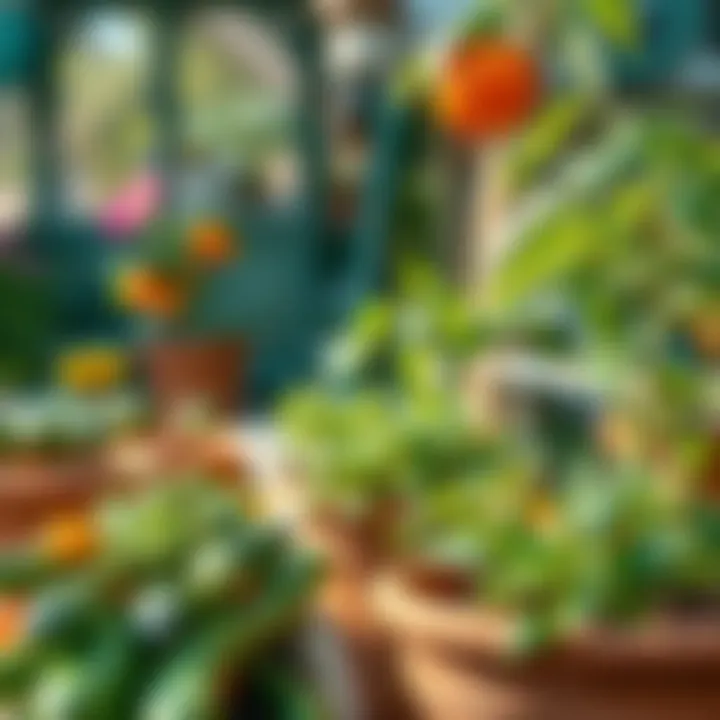 Effective pest management techniques illustrated in a garden setting.