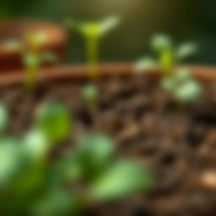 Close-up of nutrient-rich soil ideal for vegetable cultivation.