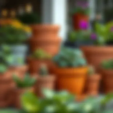 Selection of high-quality pots suitable for container gardening.