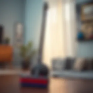 Dyson vacuum cleaner designed with sleek aesthetics