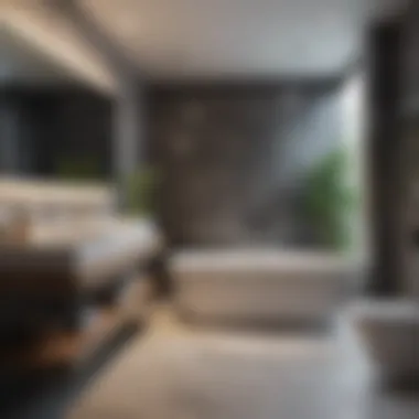 The Essence of Modernity in British Bathroom Design Contemporary British bathroom showcasing modern aesthetics