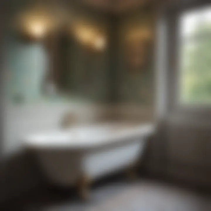 Historic British bathroom featuring vintage fixtures