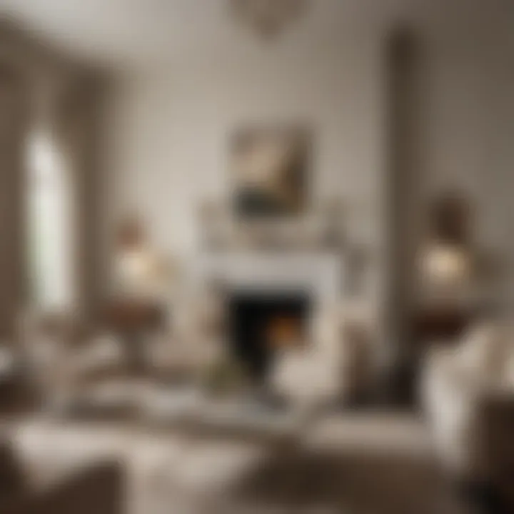 Luxurious living room adorned with Donghia fabric upholstery