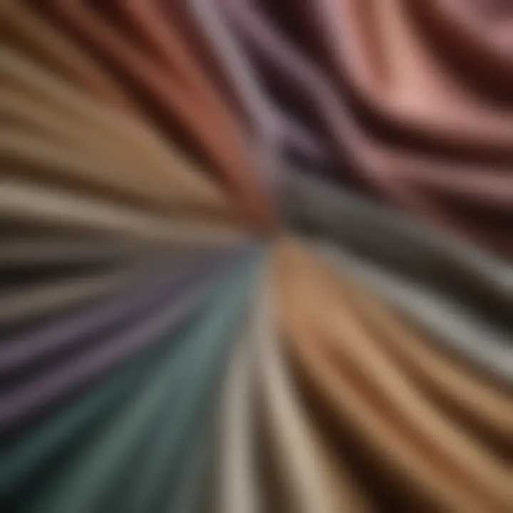 Variety of Donghia fabric swatches displaying color and texture diversity