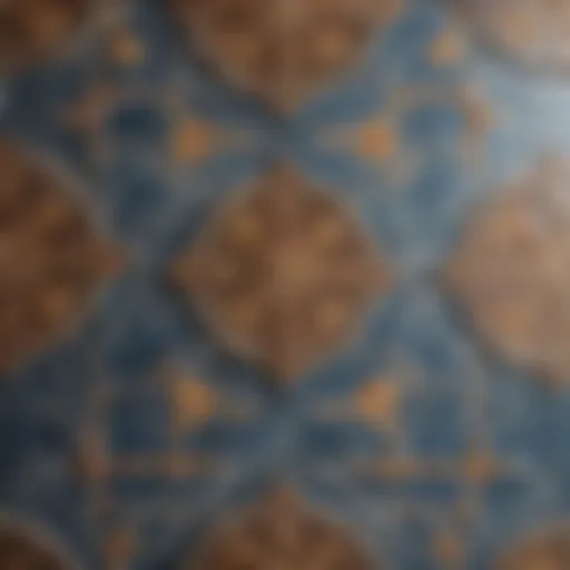 Intricate tile patterns showcasing historical influences