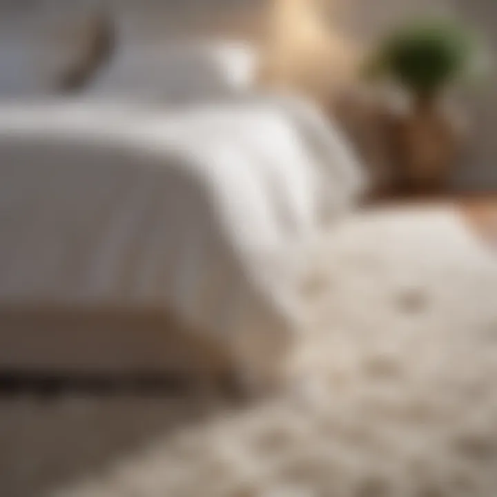 Maintenance tips for keeping white bedside rugs clean