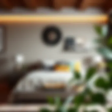 Stylish Decor Around Four-Foot Wide Bed Stylish decor around a four-foot wide bed showcasing design flexibility