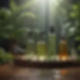 A visual representation of various scents used for bird deterrence.