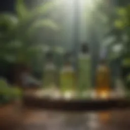 A visual representation of various scents used for bird deterrence.