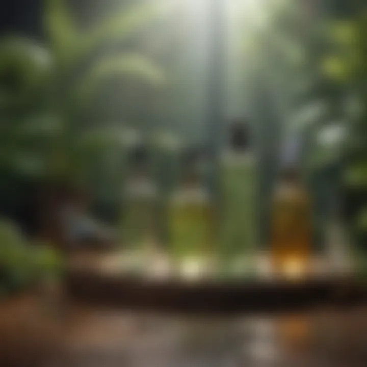 A visual representation of various scents used for bird deterrence.