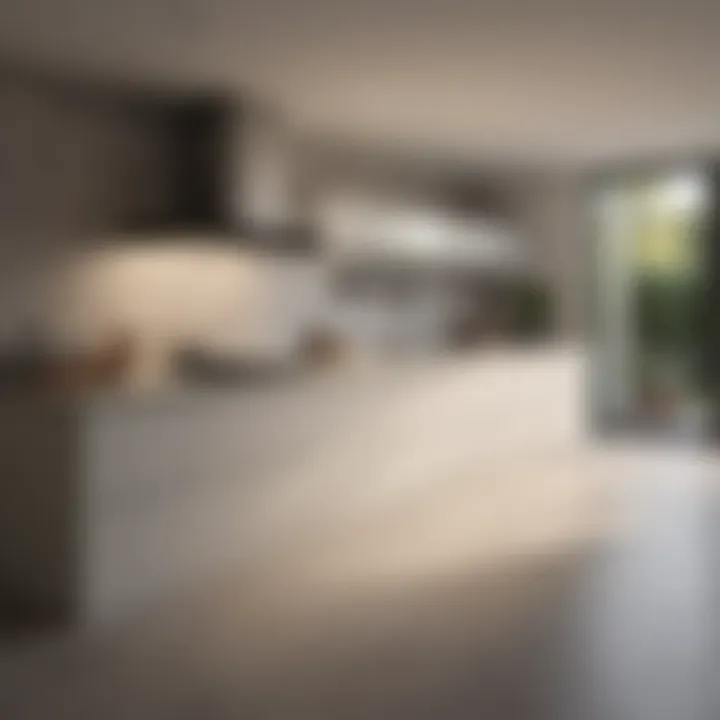 A contemporary kitchen showcasing cutting-edge appliances and minimalist design