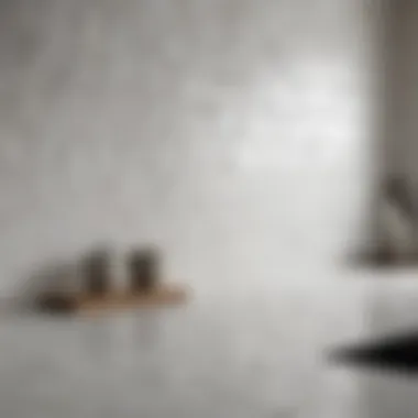 Stunning White Triangle Tiles in Kitchen Design Elegant white triangle tiles in a modern kitchen