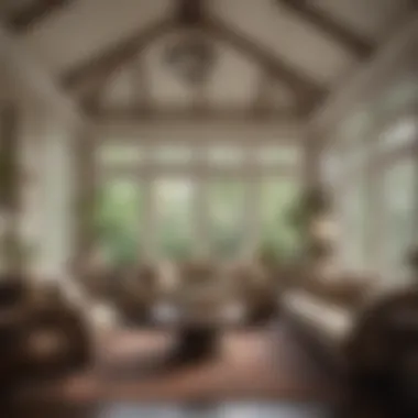 Elegant Traditional Three-Season Room An elegant three-season room layout that blends with traditional architecture.