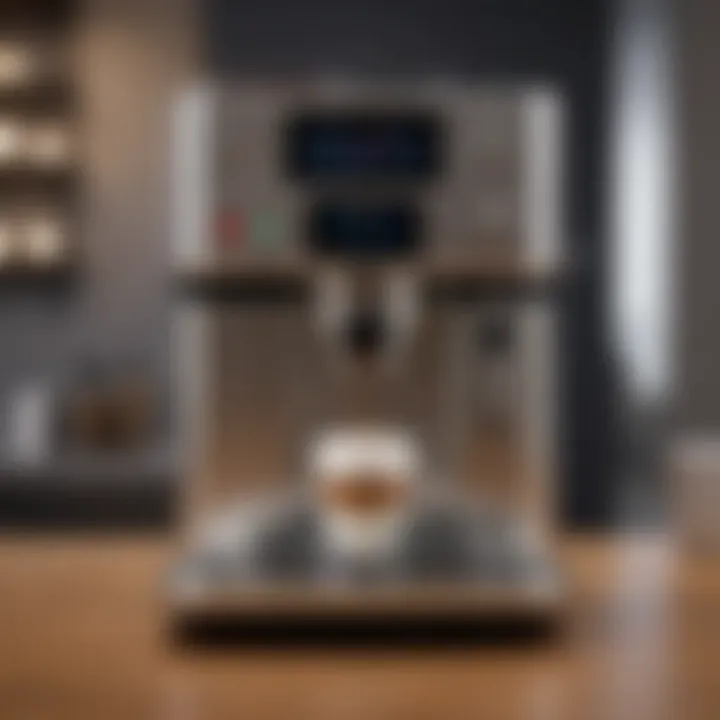 A sleek coffee maker with innovative design