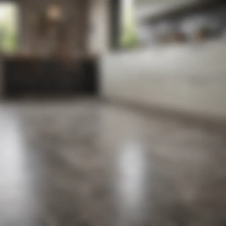 Durable tile flooring in a modern kitchen setting