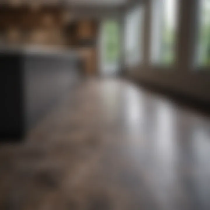 Luxurious vinyl flooring providing warmth and comfort