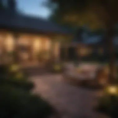 Outdoor Comfort: Enhancing Spaces with Yard Lights A cozy outdoor seating area enhanced by ambient yard lighting