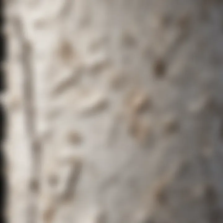 Close-up of white clump birch bark showcasing its unique texture