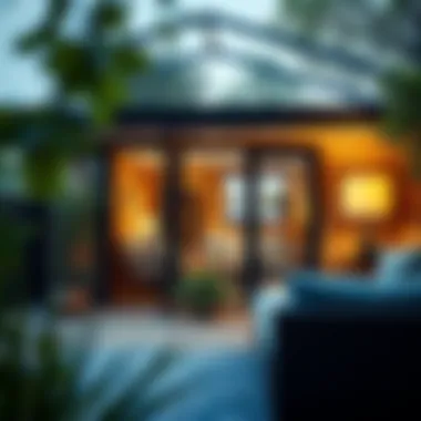 Finished shed extension showcasing design and functionality