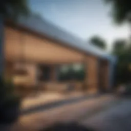 Stylish home extension showcasing modern architecture