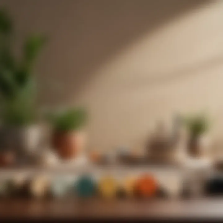 A color palette inspired by feng shui principles showcasing earthy tones and calming shades.