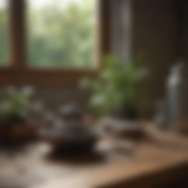 Different types of fertilizers displayed on a wooden table