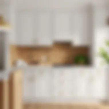 Transformed Oak Kitchen Cabinets After Painting Final look of freshly painted oak kitchen cabinets