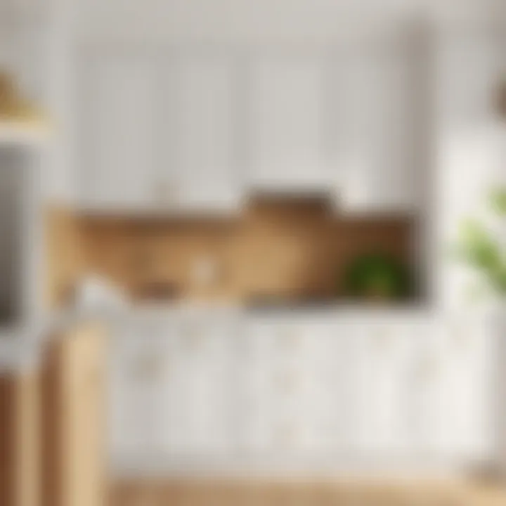 Transformed Oak Kitchen Cabinets After Painting Final look of freshly painted oak kitchen cabinets