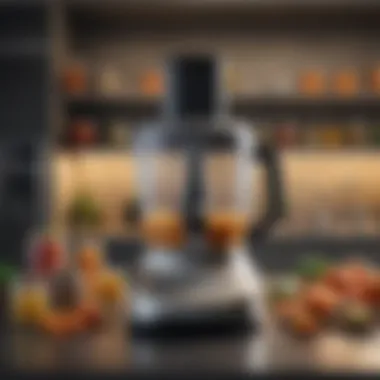 Versatile Attachments of Food Processor Food processor with various attachments displayed