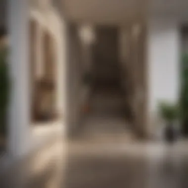 Layered Lighting Concepts for a Welcoming Atmosphere Modern foyer with layered lighting design