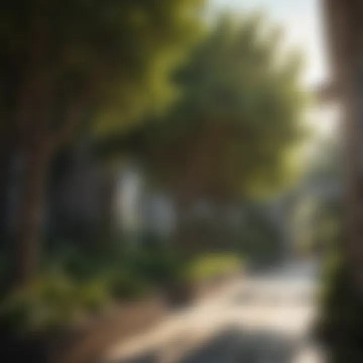 Illustration showing the ideal growing conditions for sunlight-loving trees
