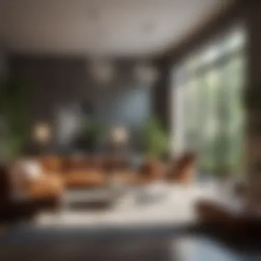 Elegant Interior Highlighting Glass Walls Elegant interior showcasing glass wall benefits
