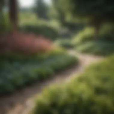 Innovative Landscaping with Ground Cover Borders Creative landscaping featuring different types of ground cover borders