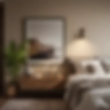 Balanced Neutral Palette with Warm Touches Neutral color palette with warm accents in a guest room