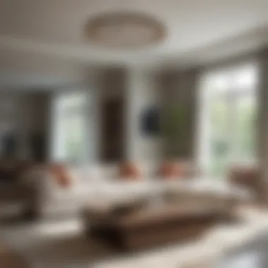 Elegant Living Space Stylish living room of a Hamptons rental property with elegant decor