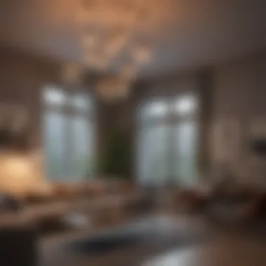 Artistic Cluster Lighting for Modern Living Rooms Artistic cluster of pendant lights in a contemporary setting