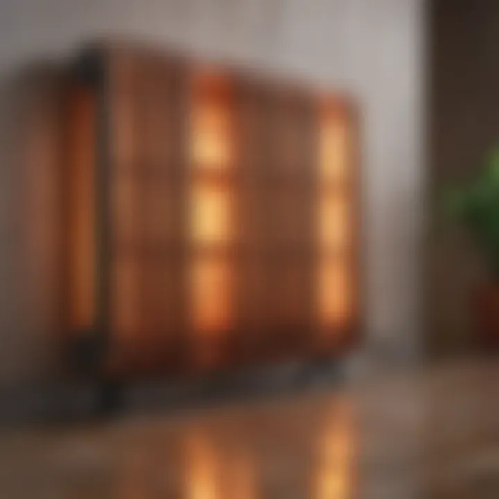 Visual representation of radiant heating systems in action