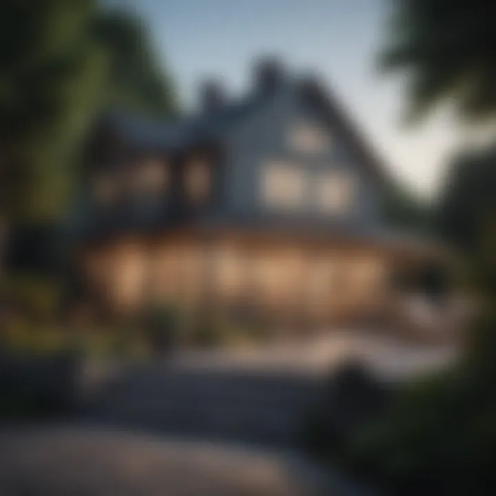 Exterior view of a beautifully designed home addition