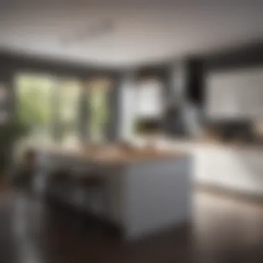 Modern kitchen after a home addition