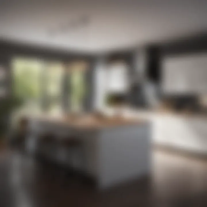 Modern kitchen after a home addition