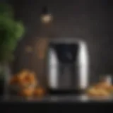 A sleek air fryer showcasing modern design and functionality