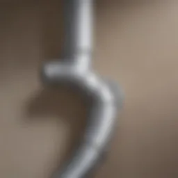 Illustration of a clean dryer vent pipe