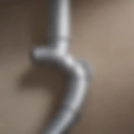Illustration of a clean dryer vent pipe