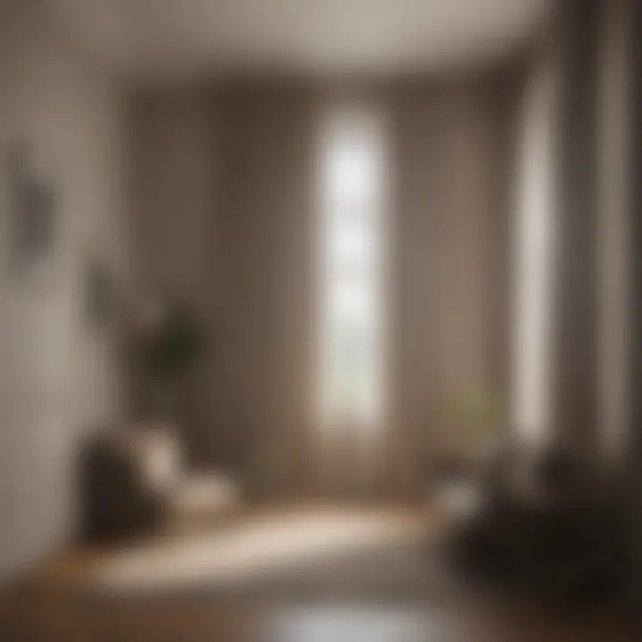 Beautifully hung curtains enhancing a room's decor